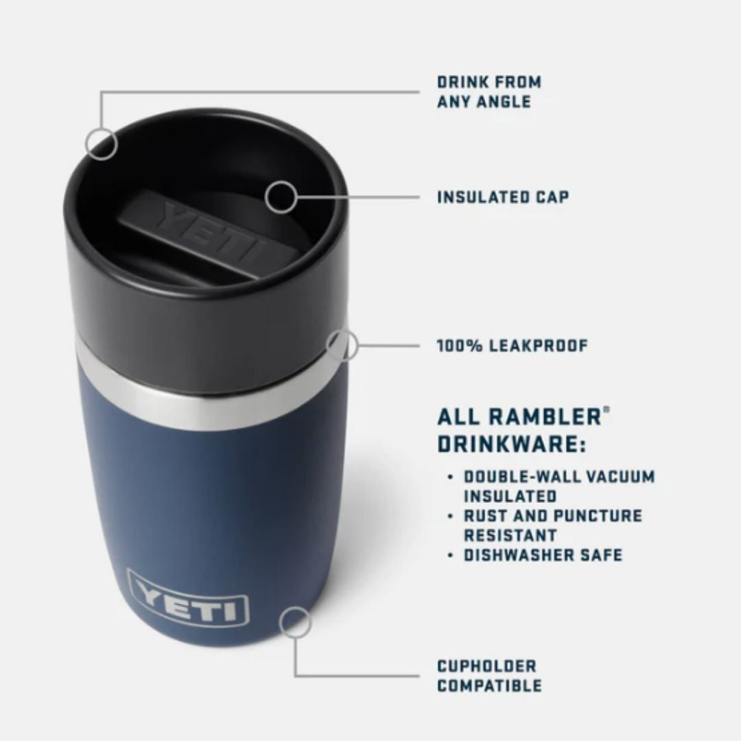 Yeti Rambler 8oz Travel Bottle | Rescue Red