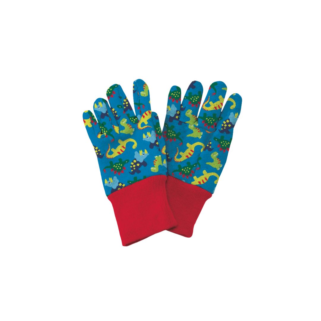Kent & Stowe Blue Dinosaur Kids Gardening Gloves