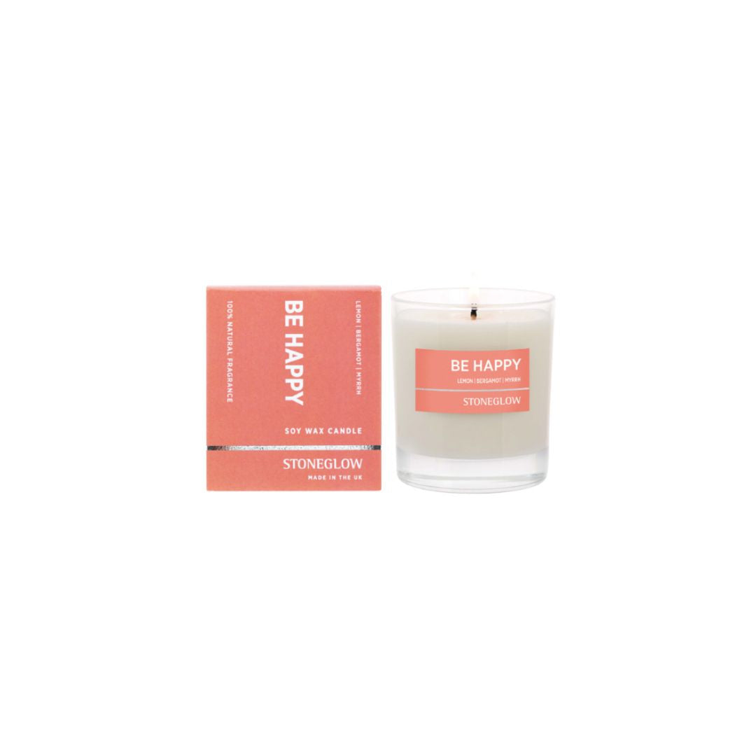 STONEGLOW WELLBEING CANDLE | BE HAPPY