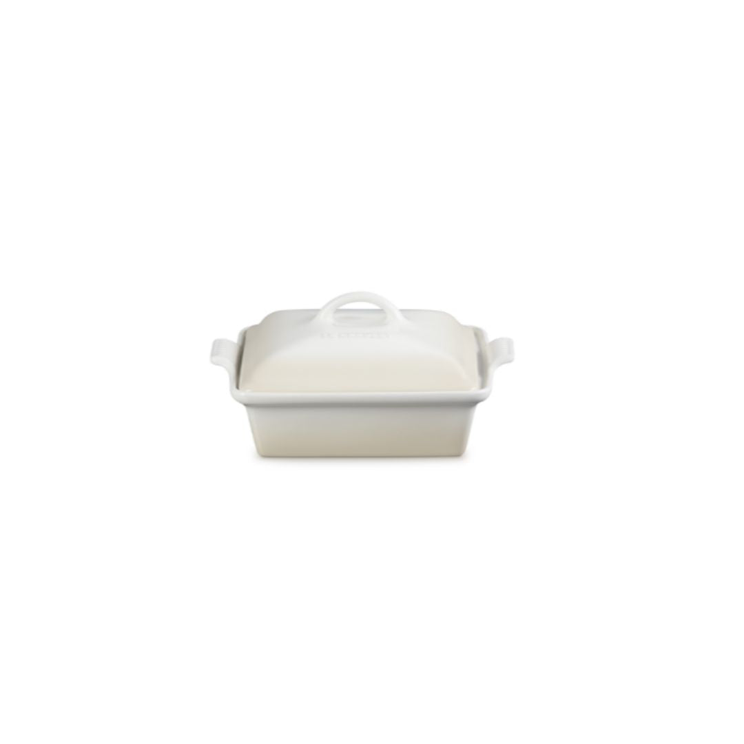 LE CREUSET HERITAGE SQUARE DISH WITH LID
