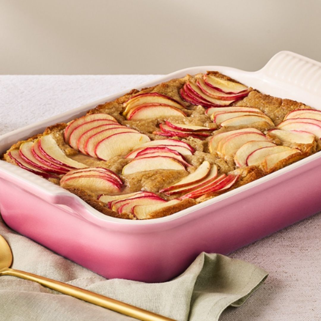 Le Creuset Stoneware Heritage Rectangular Dish 26cm | Rose Quartz