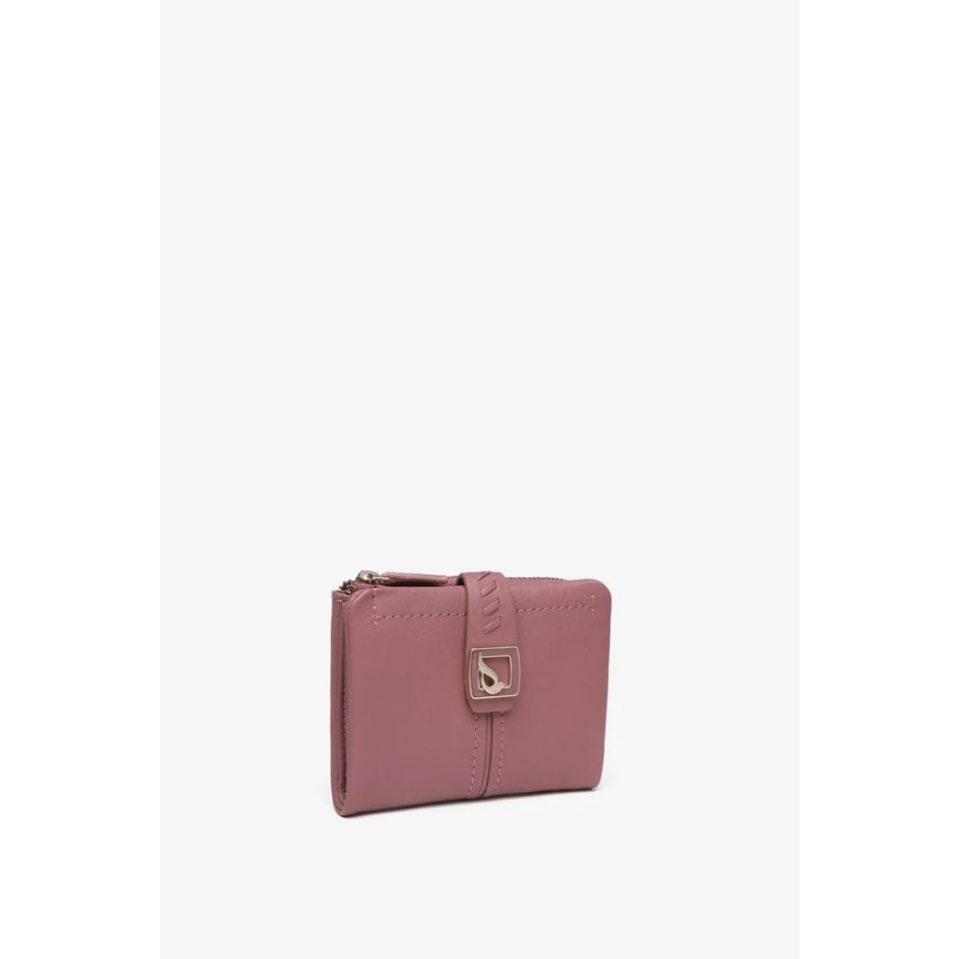 ABBACINO PINK LEATHER SMALL WALLET