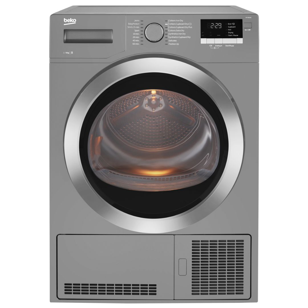 BEKO DCY9316G 9KG CONDENSER DRYER GRAPHITE 9KG SENSOR DRY    B ENERGY WEEE 4.07