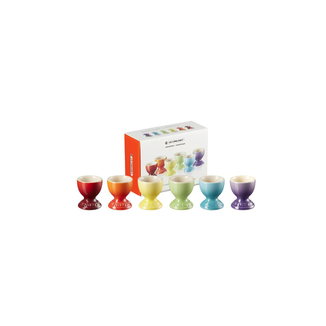 LE CREUSET RAINBOW SET EGG CUPS SET OF 6