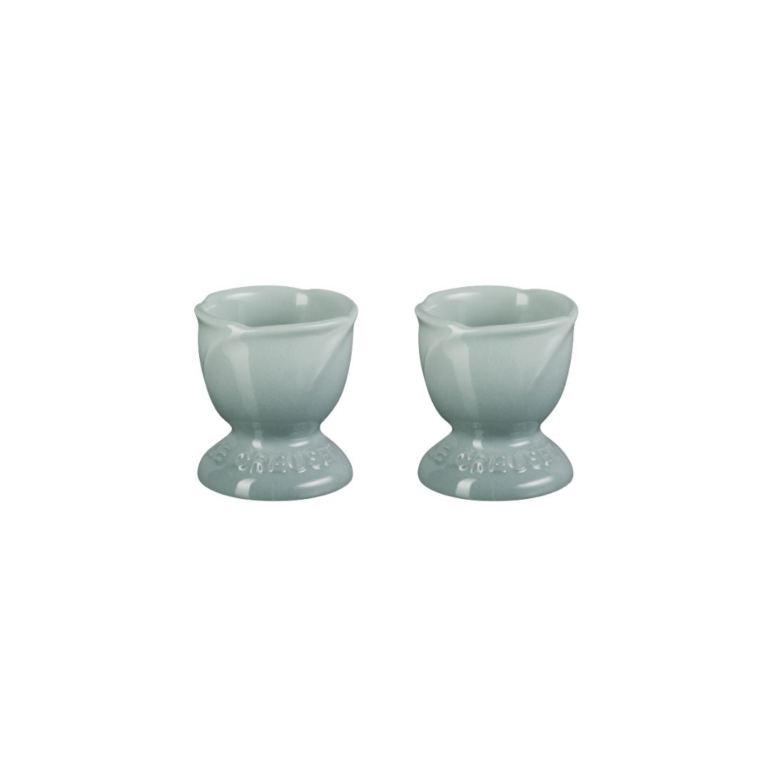 Le Creuset Stoneware Jardin Set of 2 Egg Cups | Sea Salt