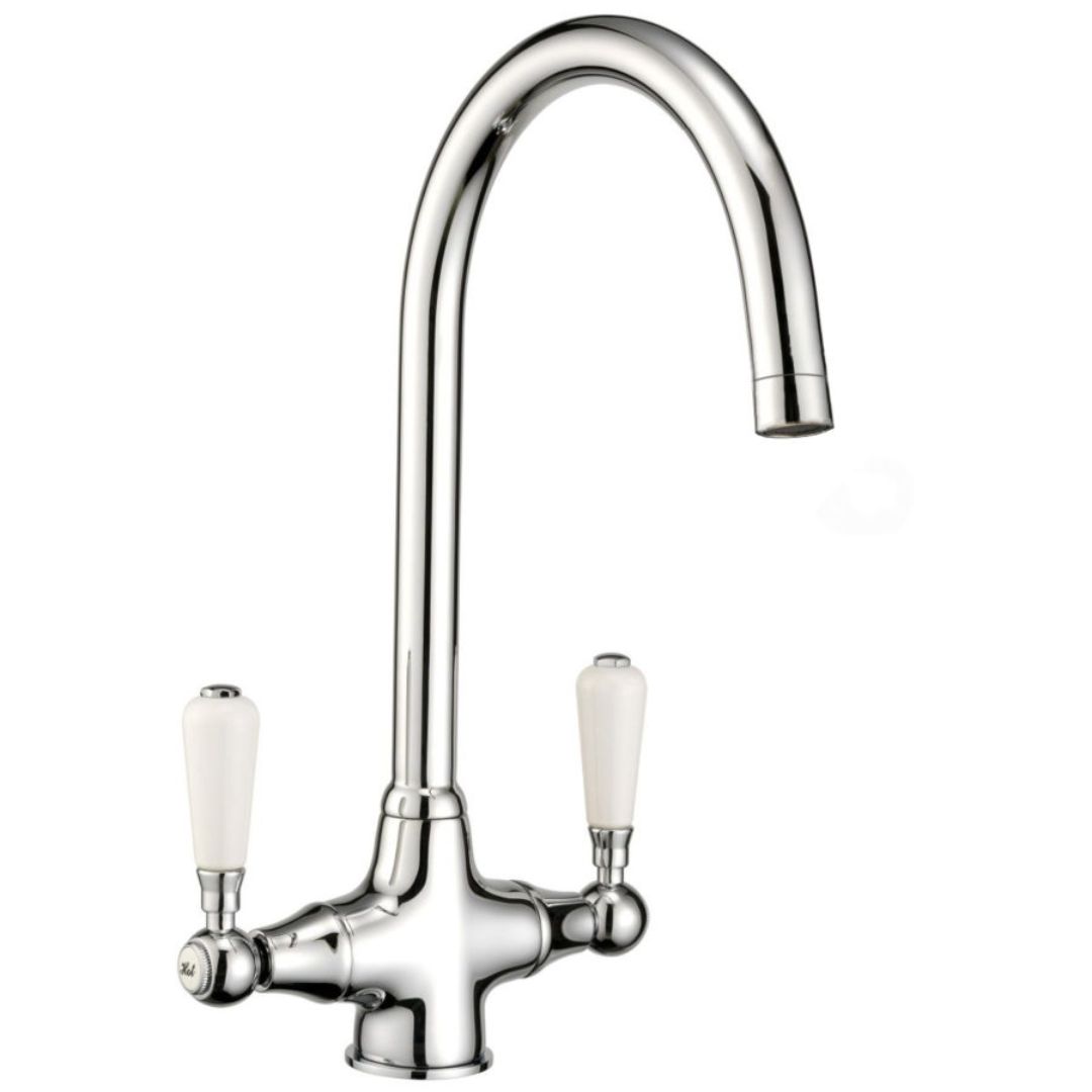 FRANCIS PEGLER RUNE CERAMIC HANDLE SINK MIXER