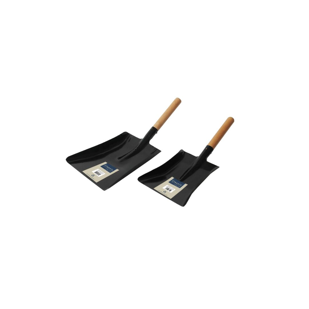 Premium Fireside Shovel with Wooden Handle 18cm