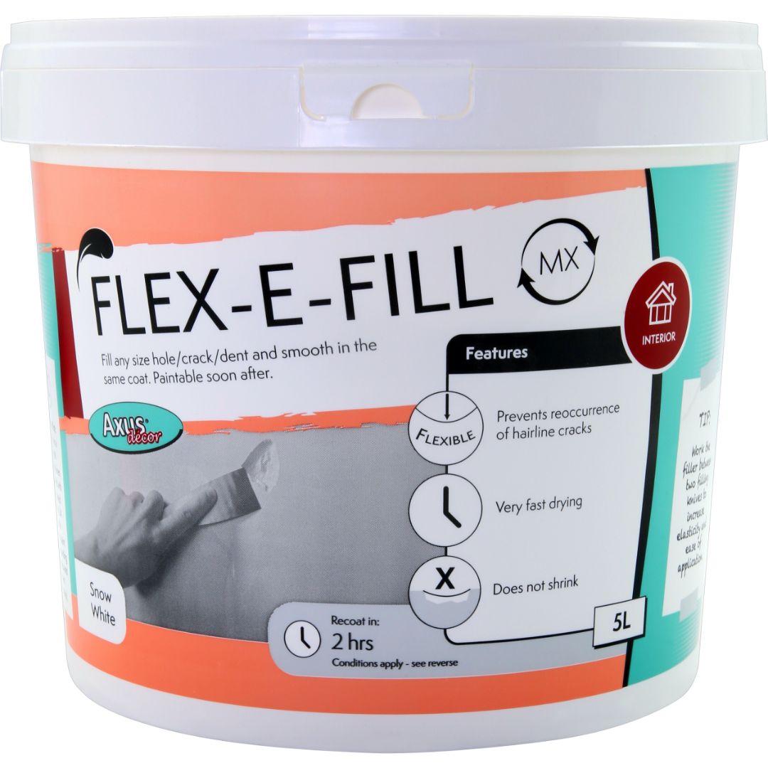 AXUS ALL PURPOSE READY MIXED INT FILLER 5L SNOW WHITE
