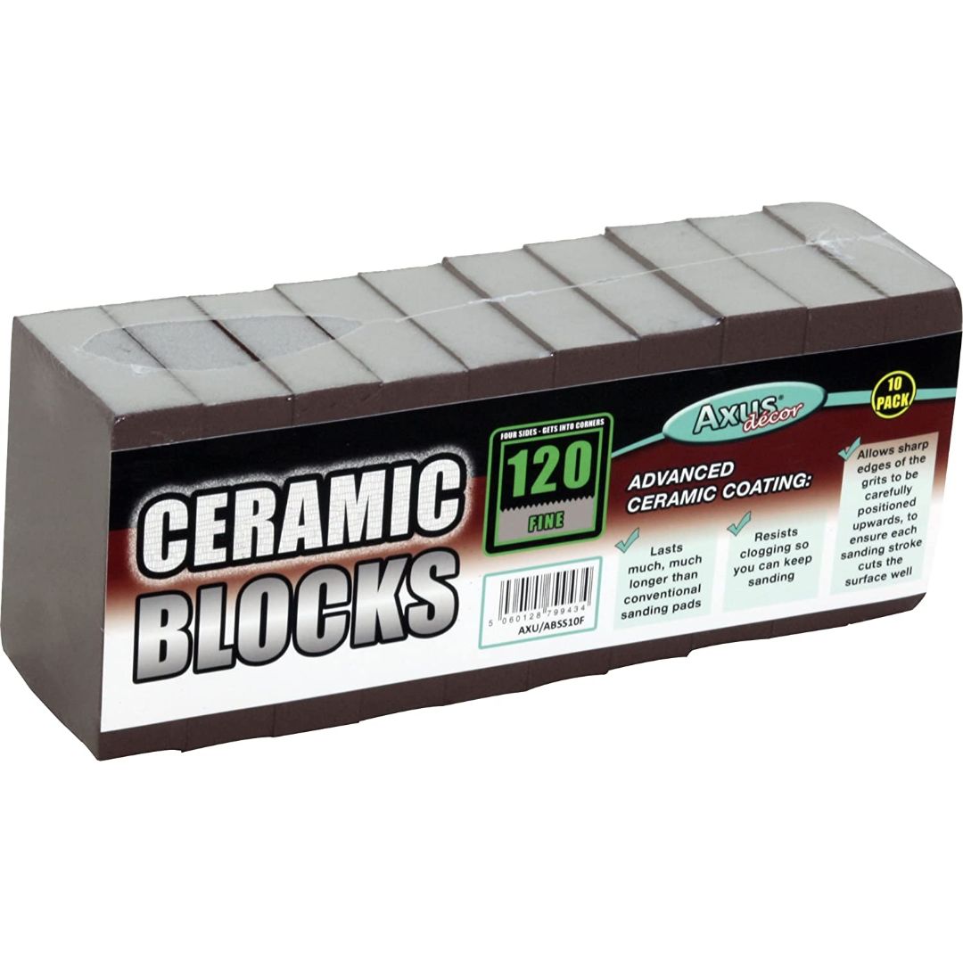 AXUS CERAMIC BLOCKS GRIT 120 -- PACK 10