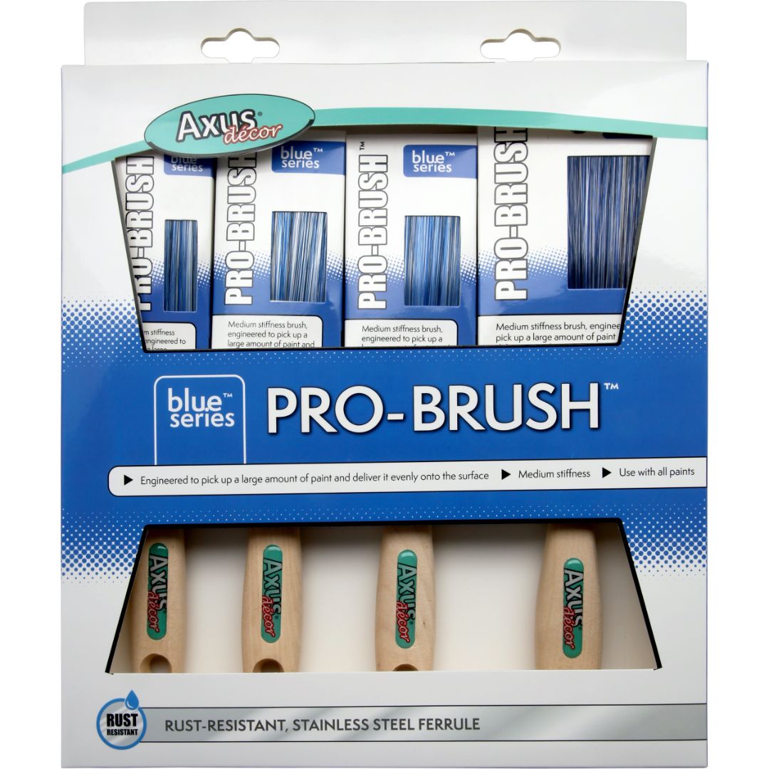 AXUS PRO-BRUSH 4 BRUSH SET (1.5"2X2"3")