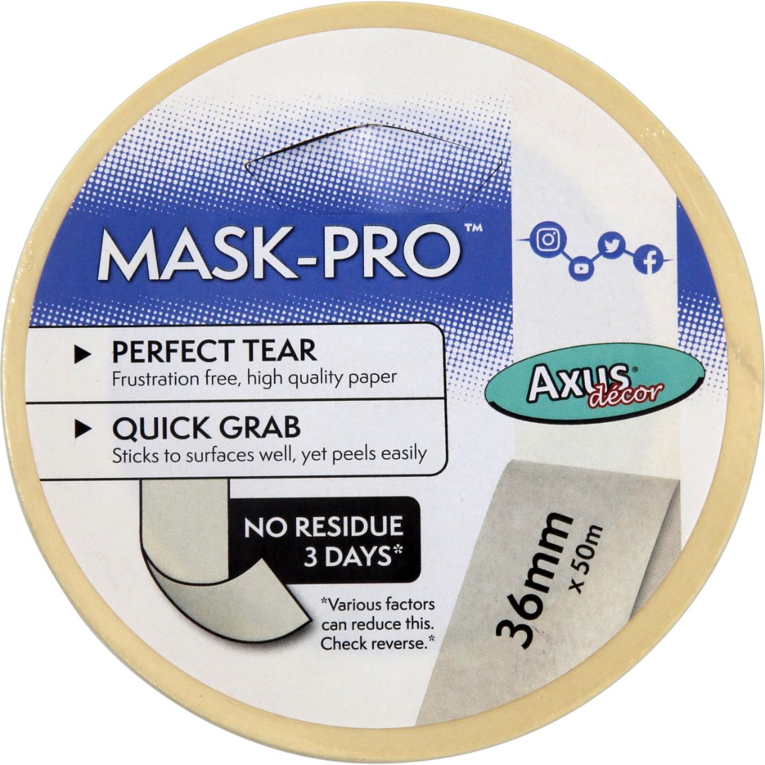 AXUS MASK PRO PAINTERS TAPE 36MM X 50M BLUE SERIES
