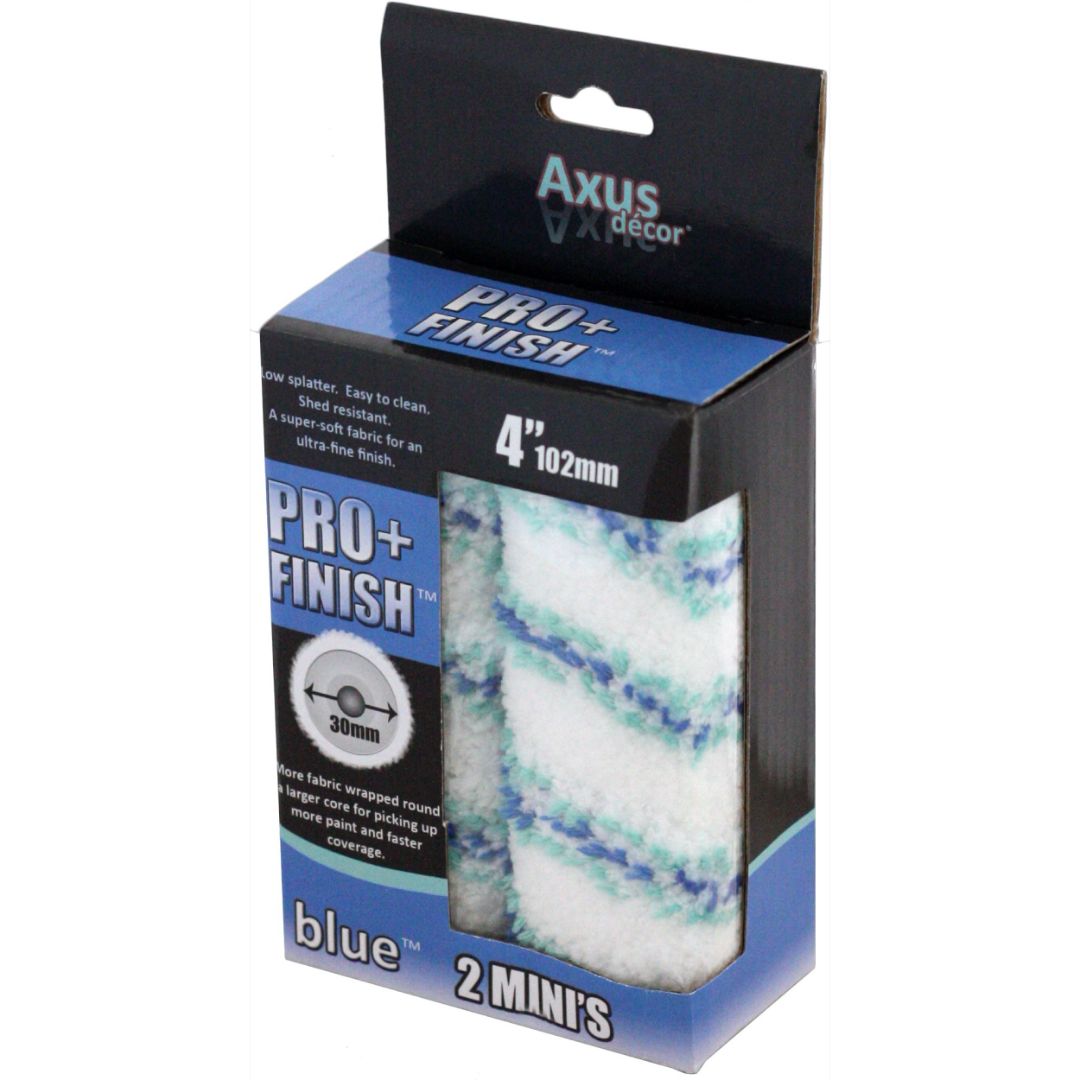 AXUS JUMBO MINI SLEEVES 5" PK2 PRO-FINISH BLUE SERIES