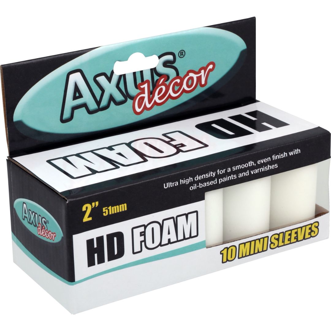 AXUS HD FOAM SLEEVES 2" PK10 WHITE SERIES