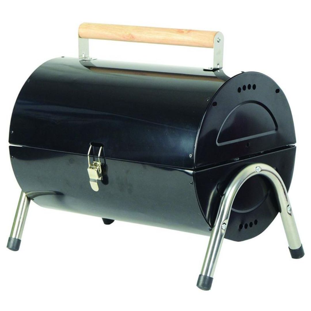 PORTABLE BARREL BARBECUE