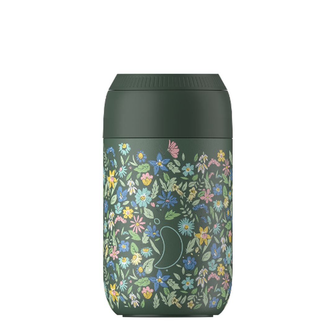 CHILLYS COFFEE CUP LIBERTY SUMMER SPRIGS PINE GREEN | 340ML