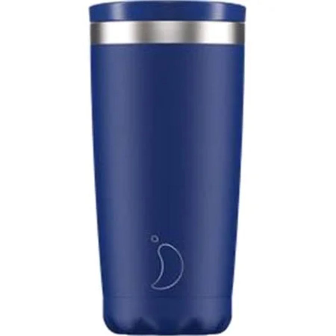 CHILLYS 500ML TRAVEL CUP MATTE BLUE