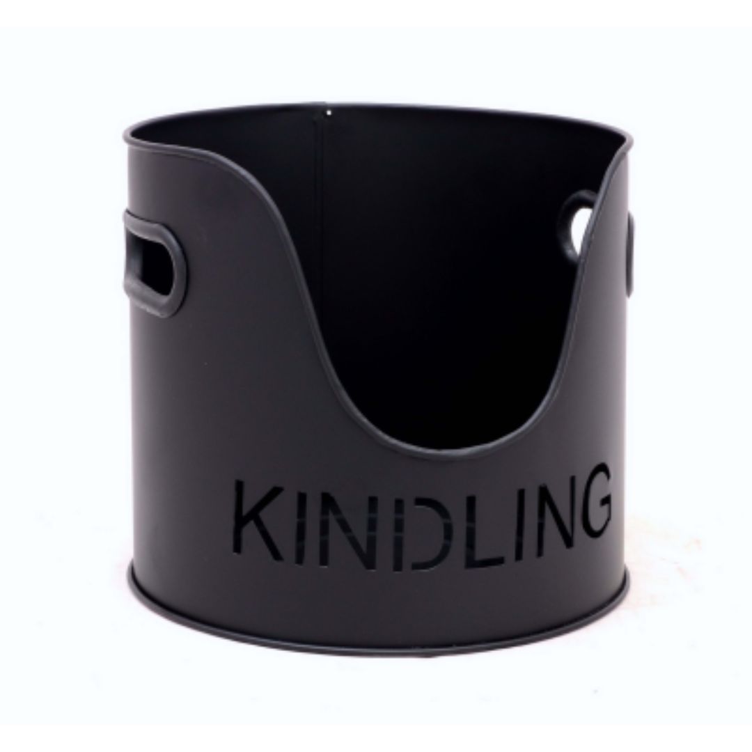 CASTLE LIVING KINDLING BLACK BUCKET