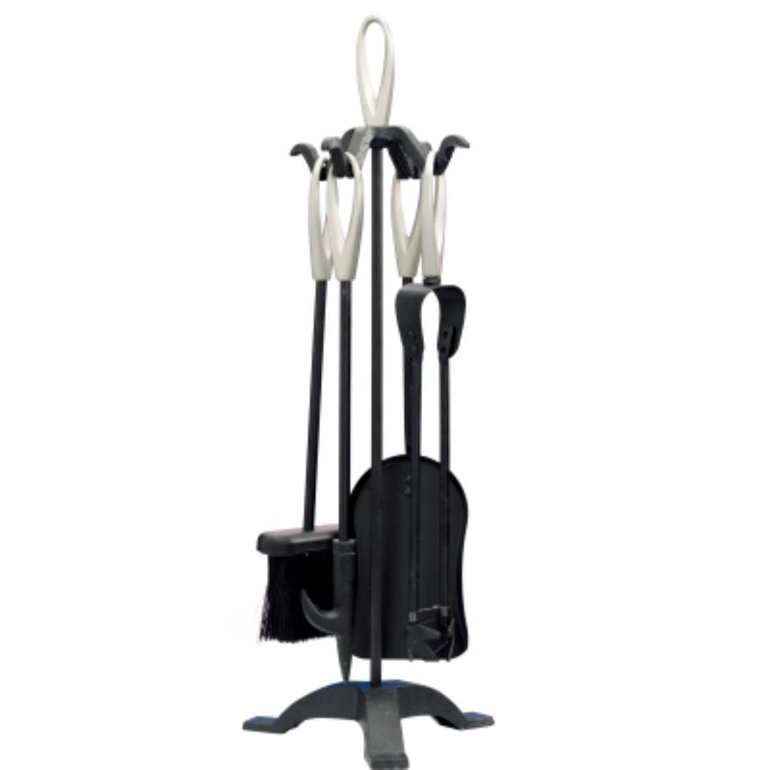 CASTLE LIVING LOOP 5 PIECE COMPANION SET BLACK & NICKEL