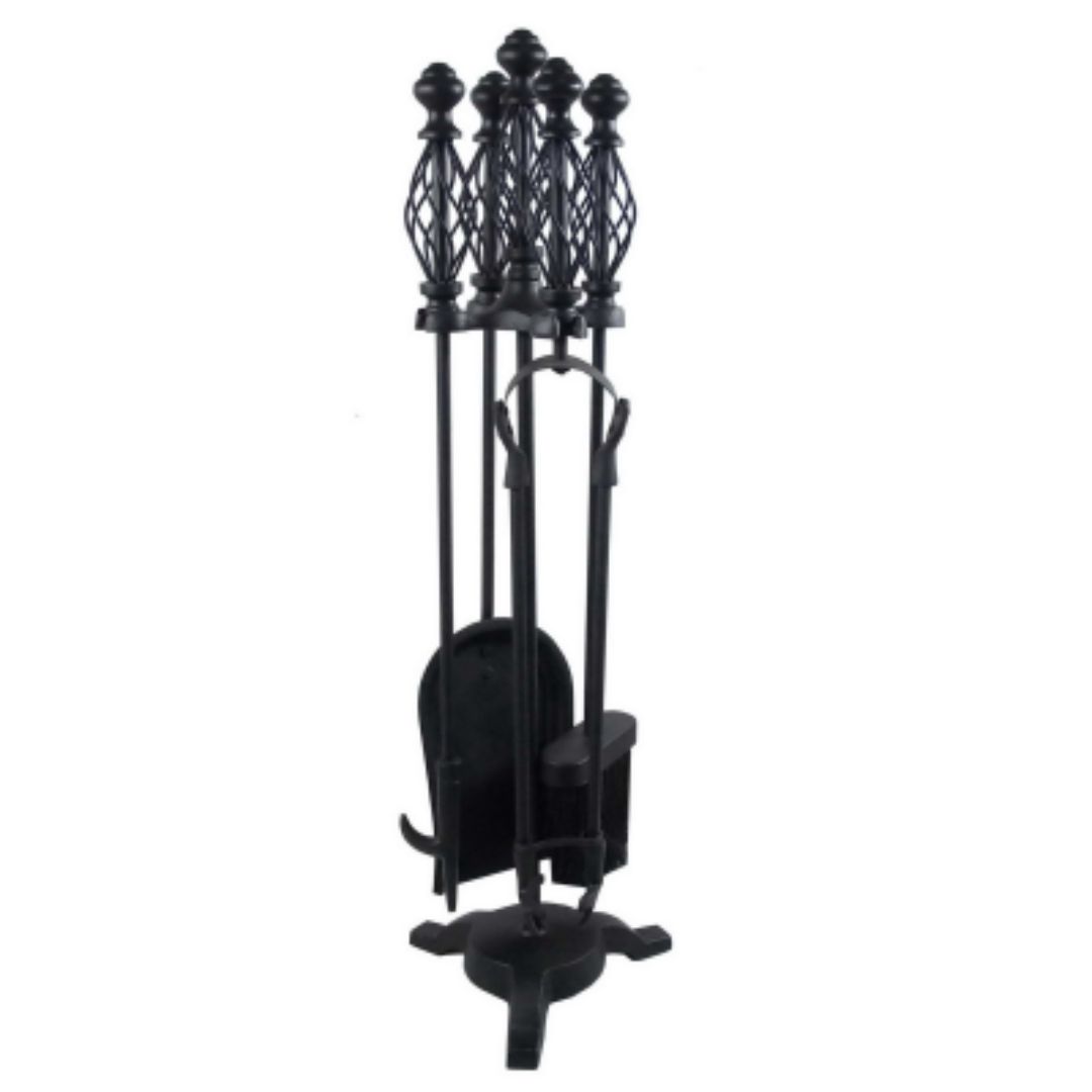 CASTLE LIVING SPIRAL 5 PIECE COMPANION SET BLACK