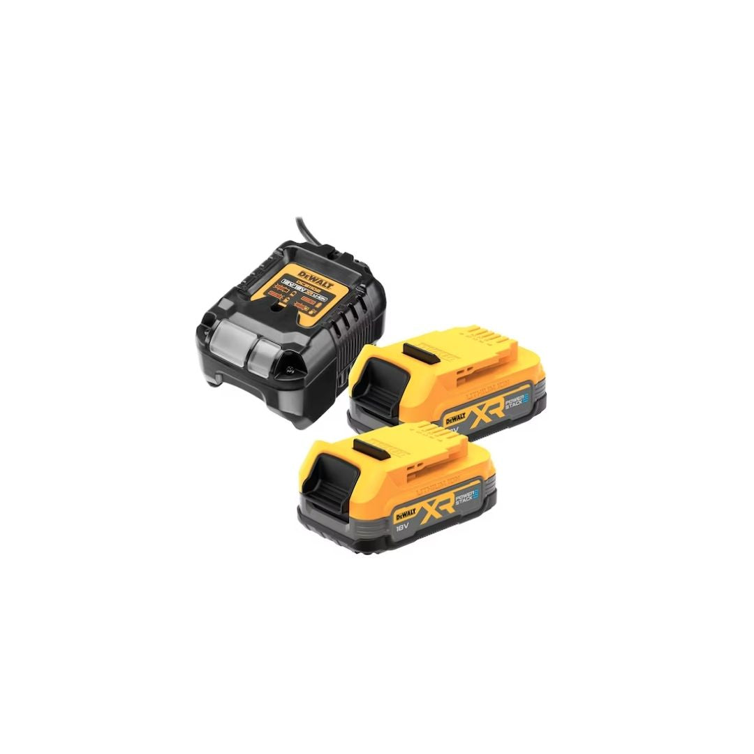 Dewalt 18V 1.7Ah Powerstack Twin Battery Starter Kit