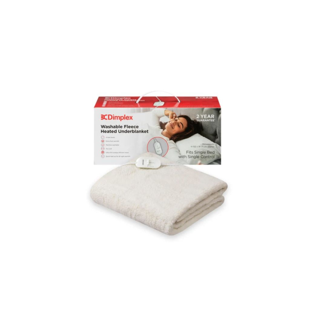 Dimplex Single Washable Fleece Heated Underblanket