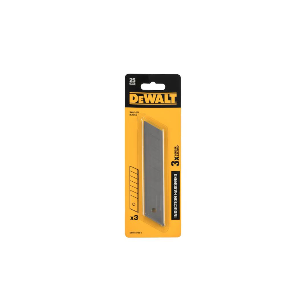Dewalt 25mm Snap-off Induction Hardened Blade | 3 Pack