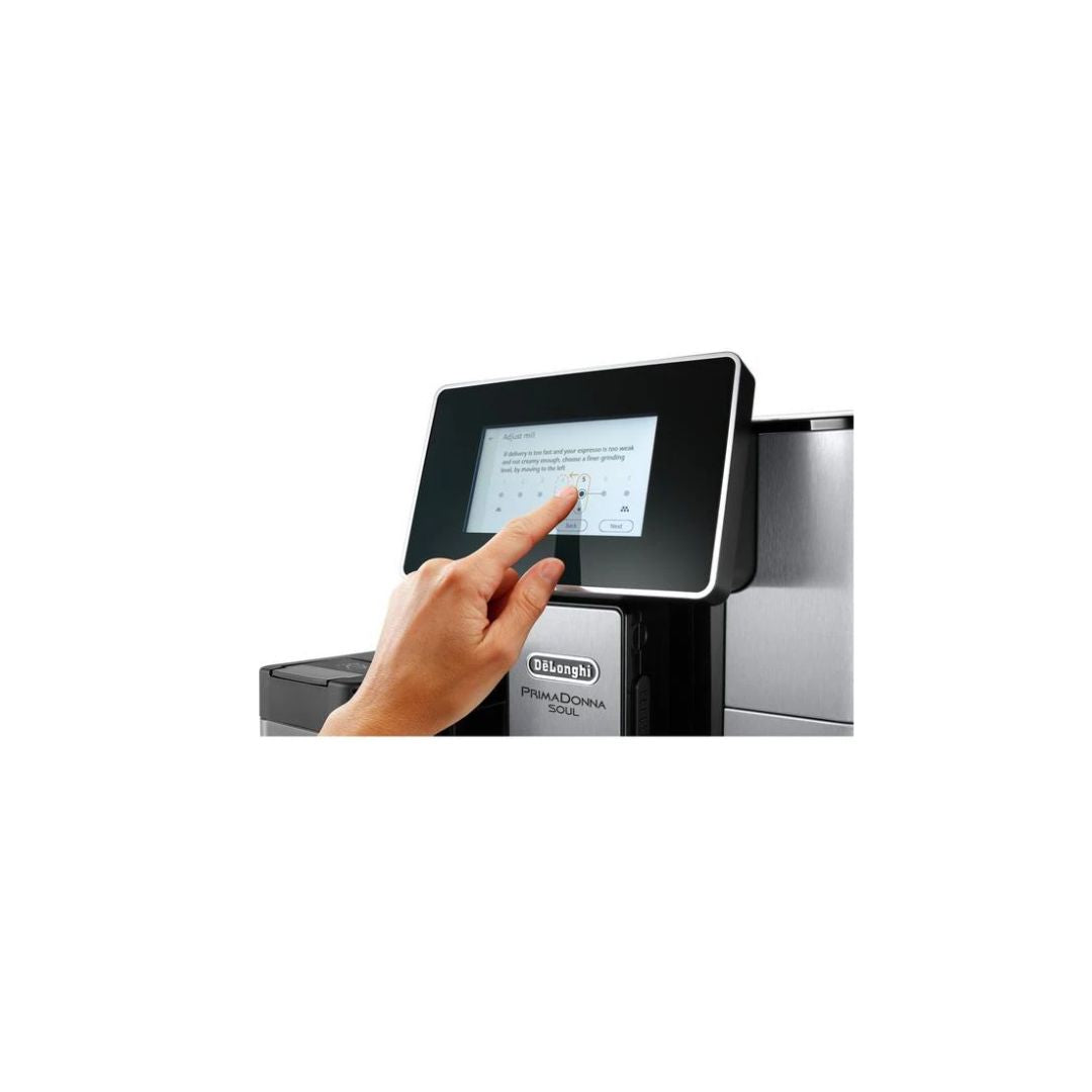 De'Longhi PrimaDonna Soul 21‑Beverage Bean‑to‑Cup Coffee Machine | ECAM610.75 (Metal Black)