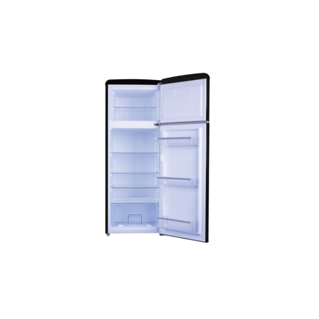 AMICA RETRO BLACK FRIDGE FREEZER | FDR2213BK