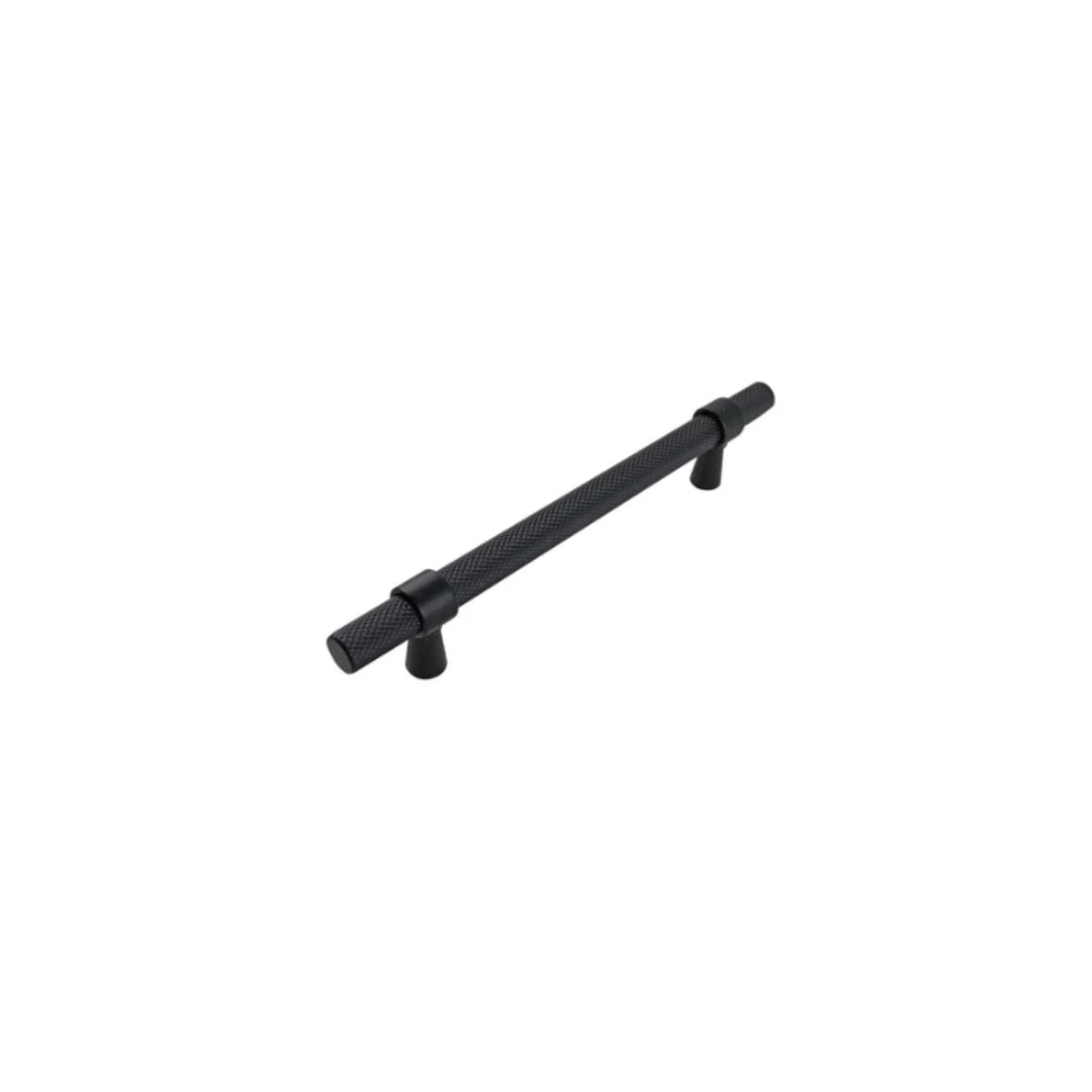 Headbourne Knurled T Bar Pull Handles Black
