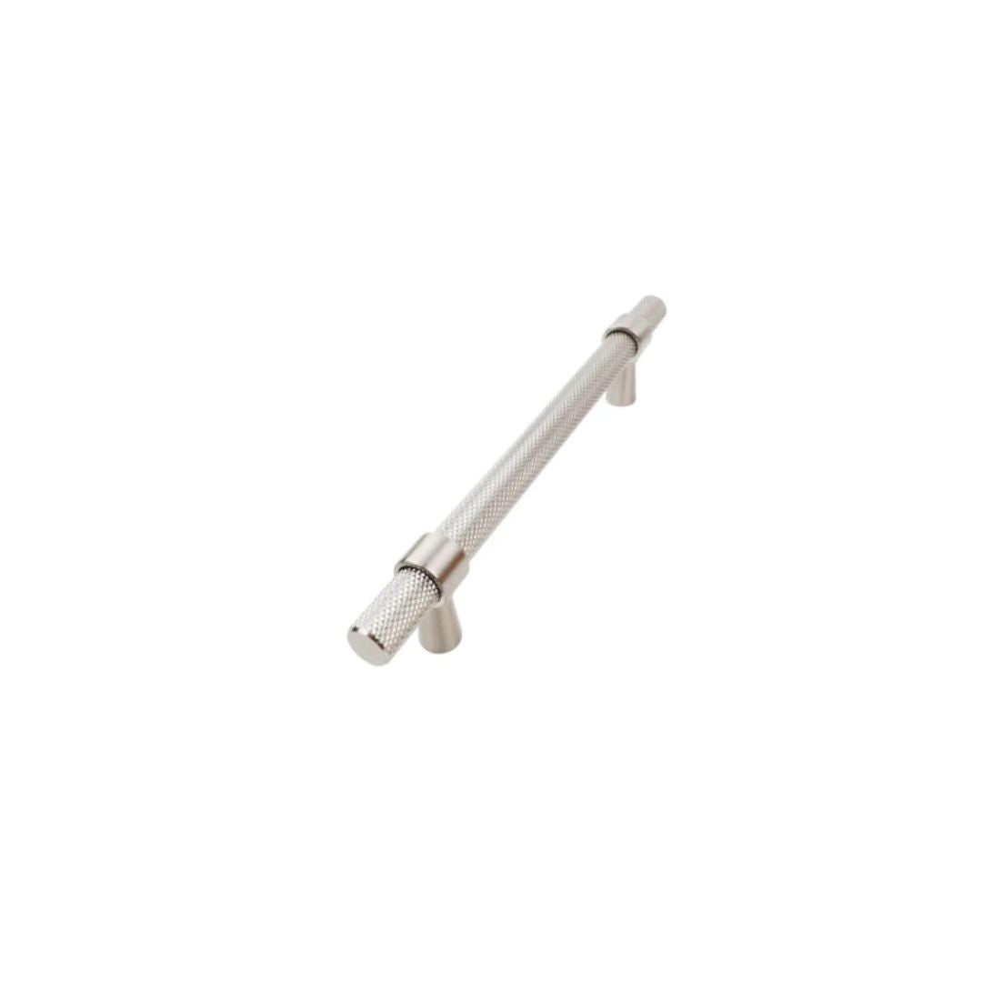 Headbourne Knurled T Bar Pull Handles Satin Nickel