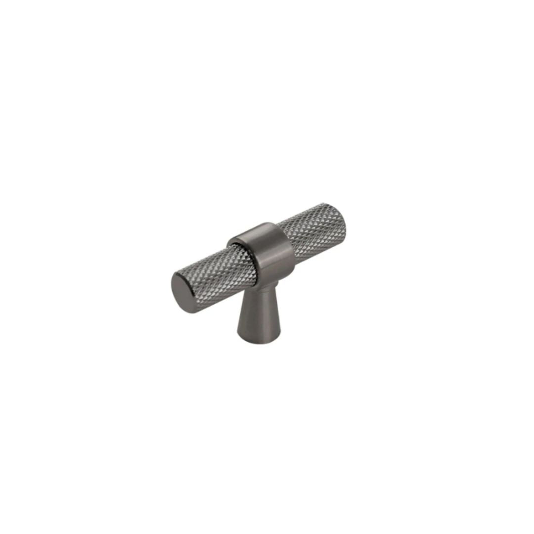Headbourne Knurled T Bar Pull Handles | Satin
