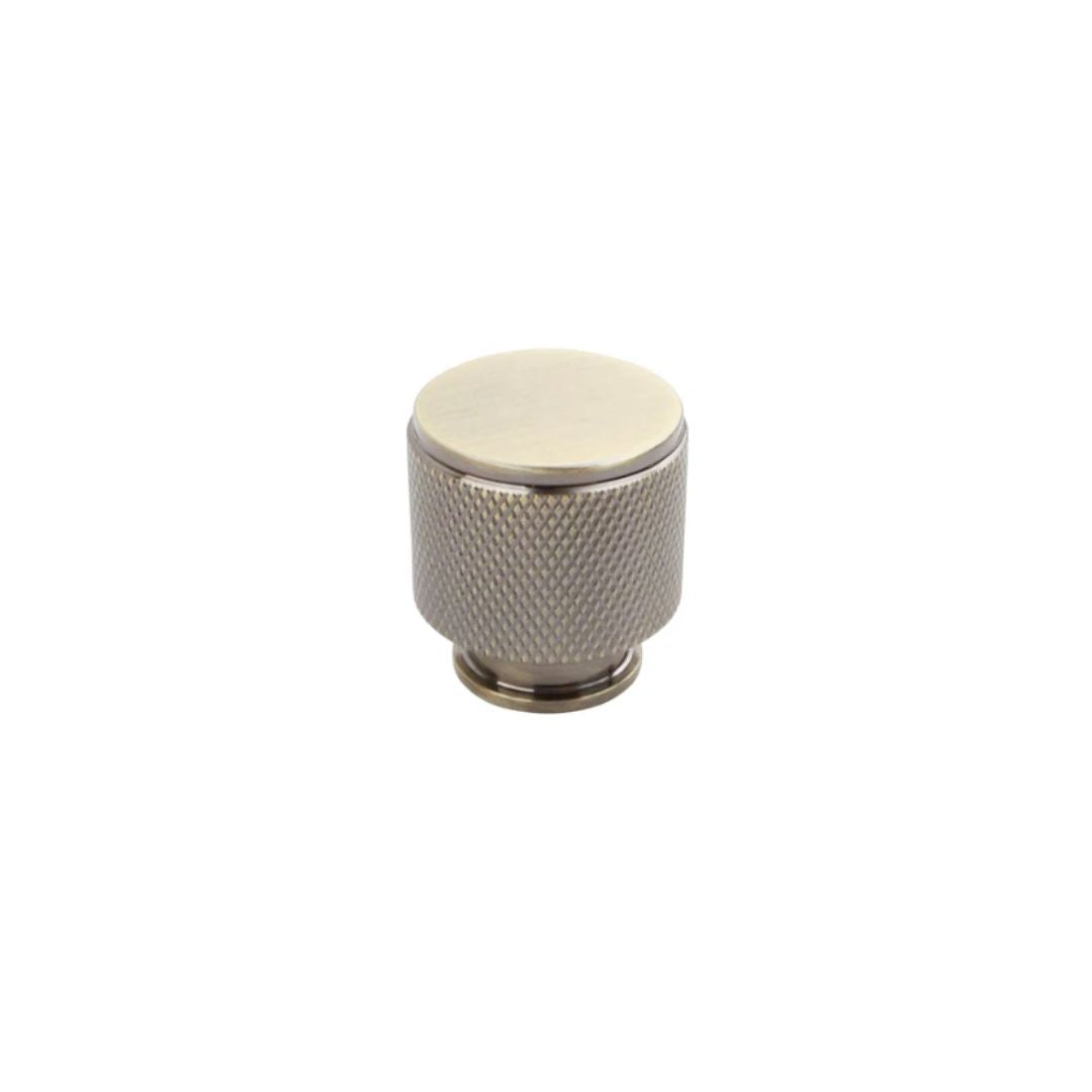 Headbourne Knurled Cabinet Knobs | Antique Brass