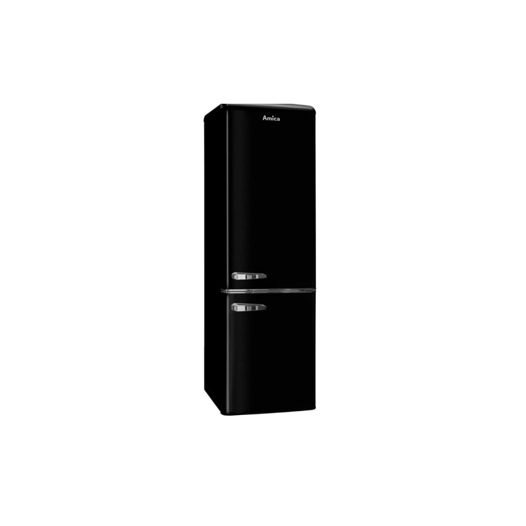 AMICA RETRO BLACK FRIDGE FREEZER | FKR29653BK