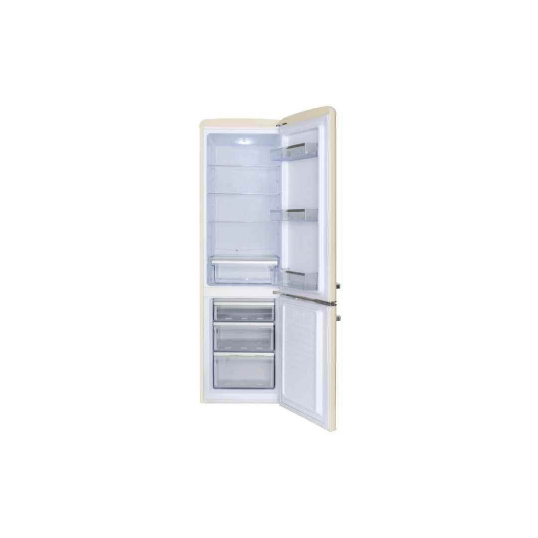 AMICA RETRO CREAM FRIDGE FREEZER | FKR29653CR