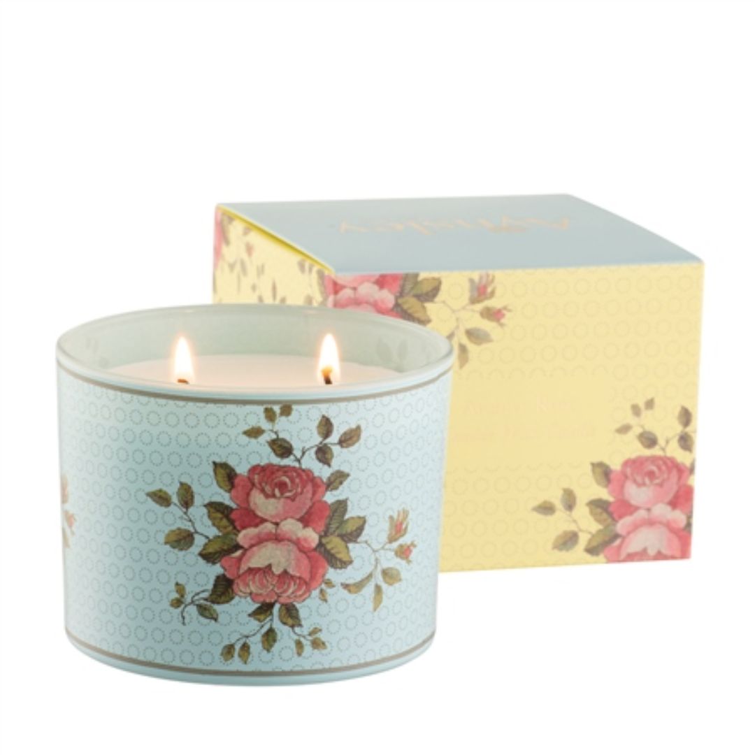AYNSLEY ARCHIVE ROSE DOUBLE WICK CANDLE