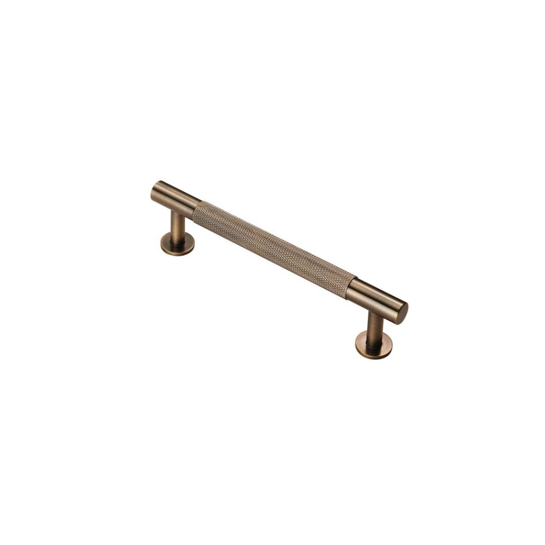 KNURLED PULL HANDLE 158MM | ANTIQUE BRASS