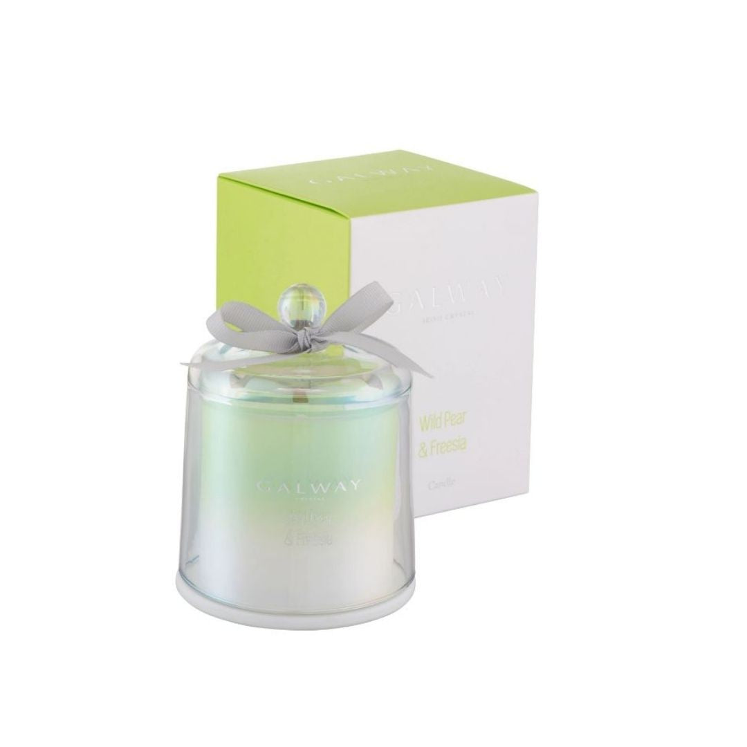GALWAY WILD PEAR & FREESIA SCENTED BELL JAR CANDLE