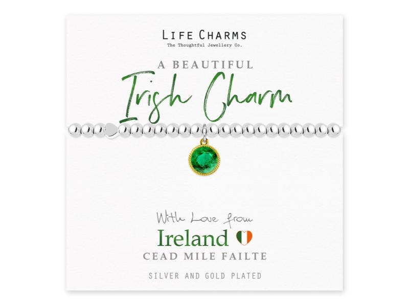 LIFE CHARMS BRACELET IRISH CHARM