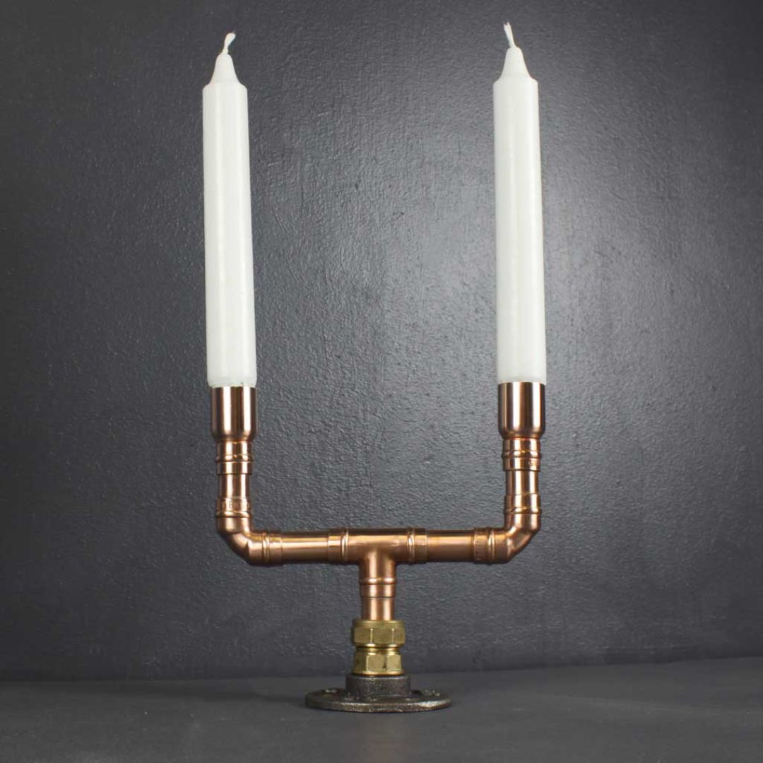 KOPPER KREATION DUO CANDELABRA