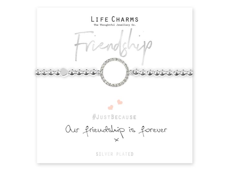 LIFE CHARMS BRACELET FRIENDSHIP FOREVER