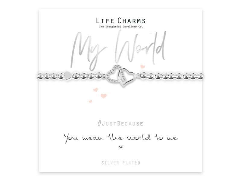 LIFE CHARMS BRACELET YOU MEAN THE WORLD TO ME