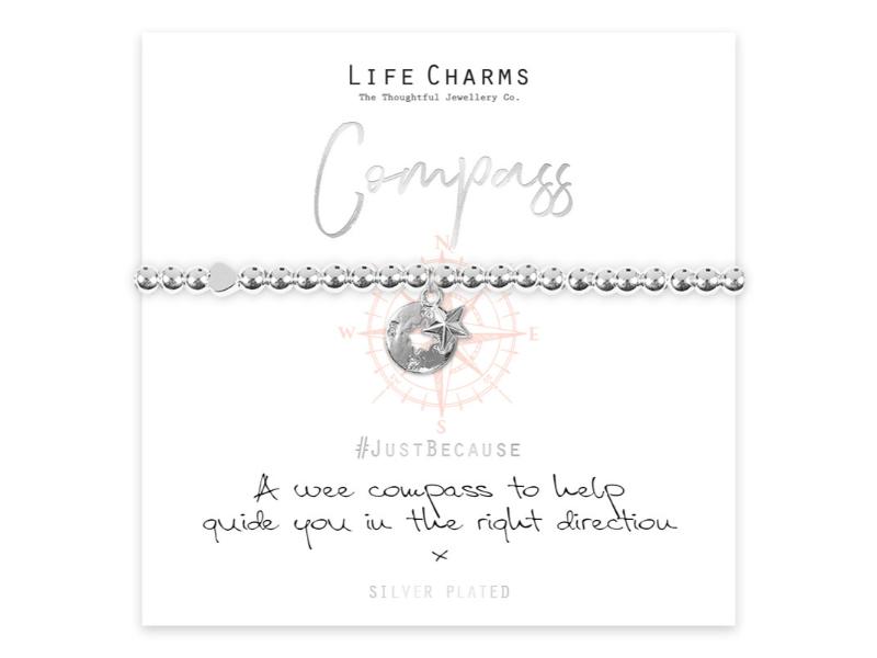 LIFE CHARMS BRACELET COMPASS