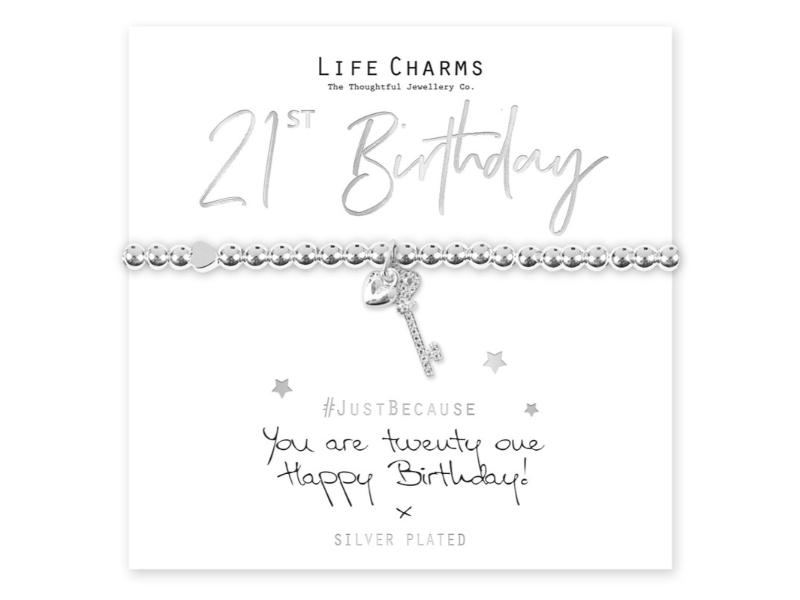LIFE CHARMS BRACELET YOU ARE 21