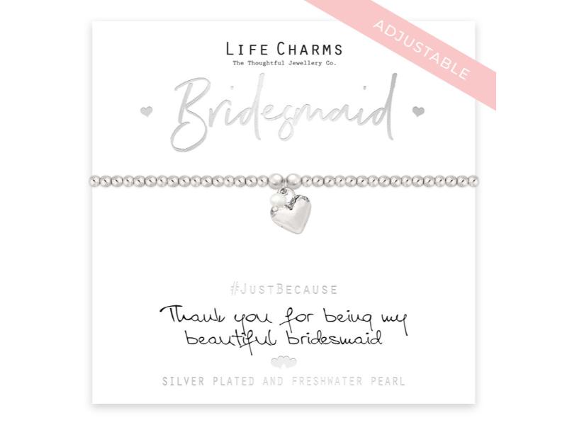 LIFE CHARMS BRACELET THANK YOU BRIDESMAID