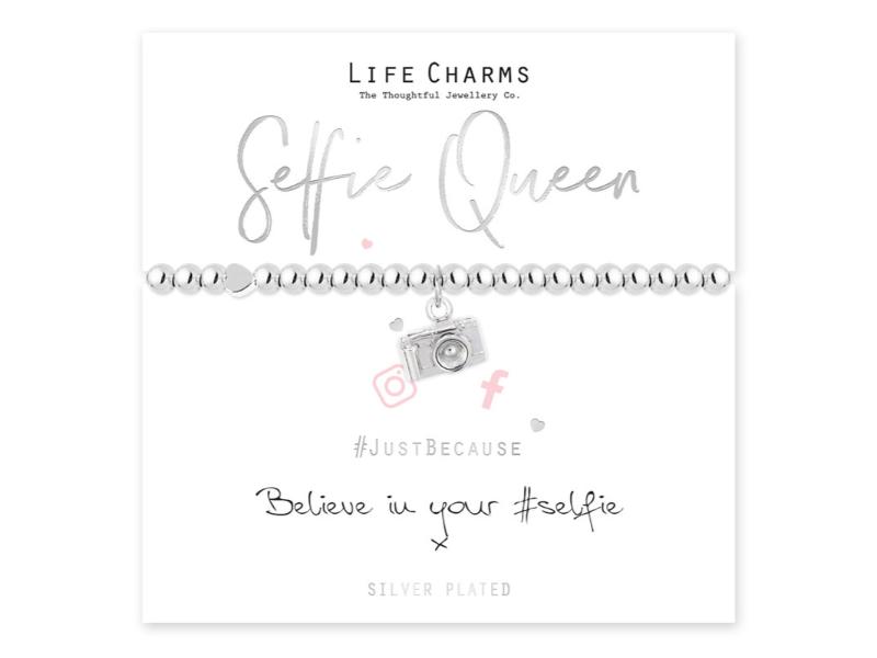 LIFE CHARMS BRACELET SELFIE QUEEN