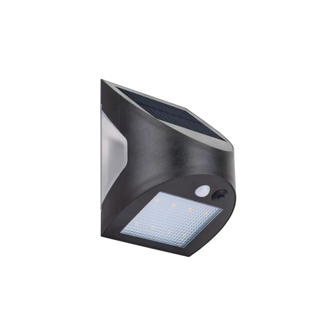 Luceco Prysm Solar LED Outdoor Wall Light | 300lm