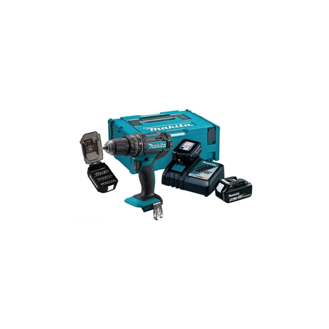 MAKITA 18V COMBI C/W 2 X 5.0AH 50TH ANNIVERSARY | DHP482JX1
