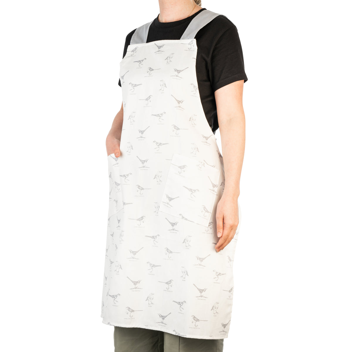 MARY BERRY ENGLISH GARDEN CROSS BACK APRON | BIRDS