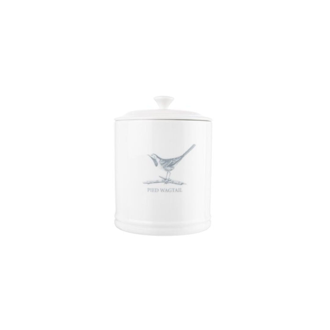 MARY BERRY ENGLISH GARDEN TEA CANISTER | PIED WAGTAIL