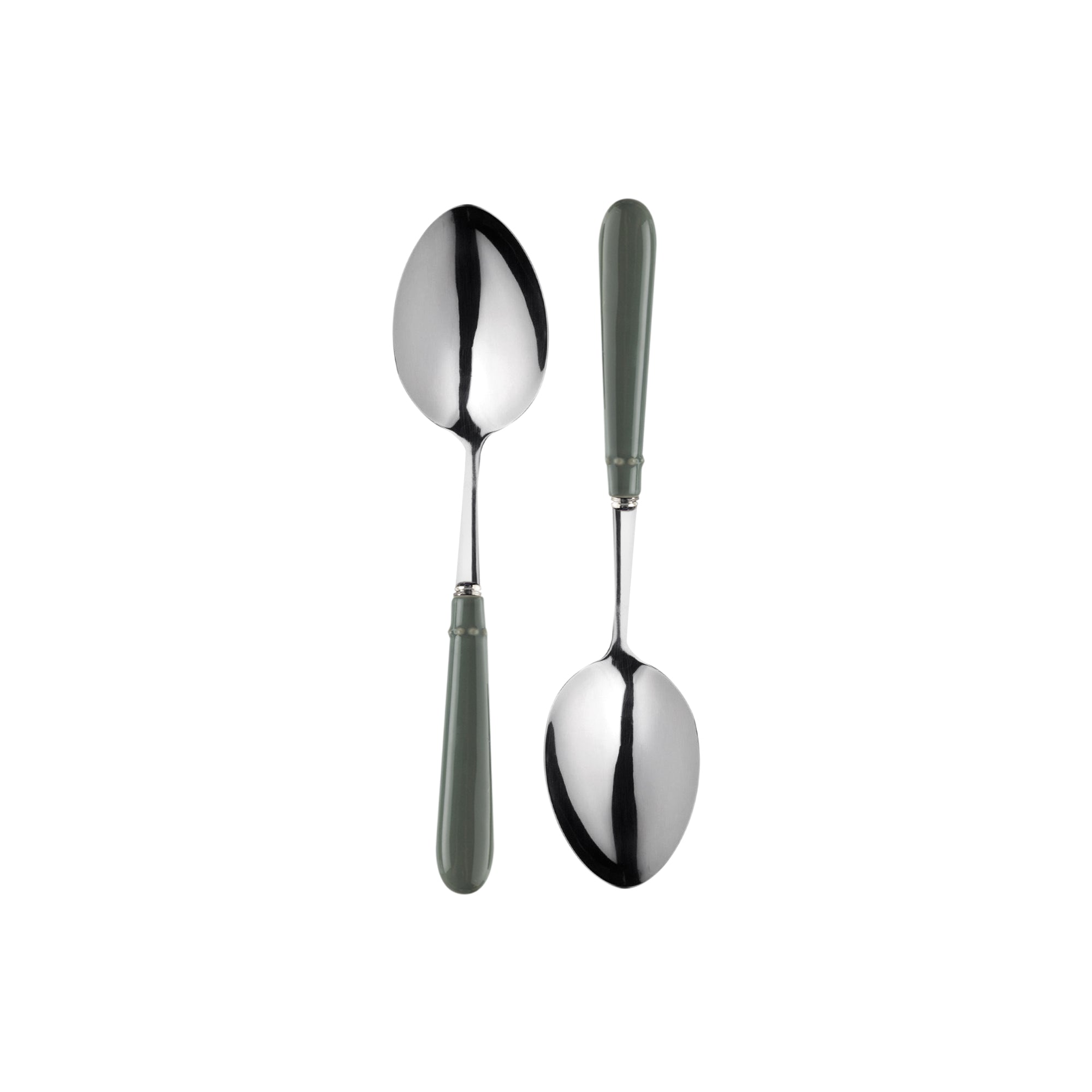 MARY BERRY SIGNATURE SET OF TWO SERVING SPOONS | GREEN